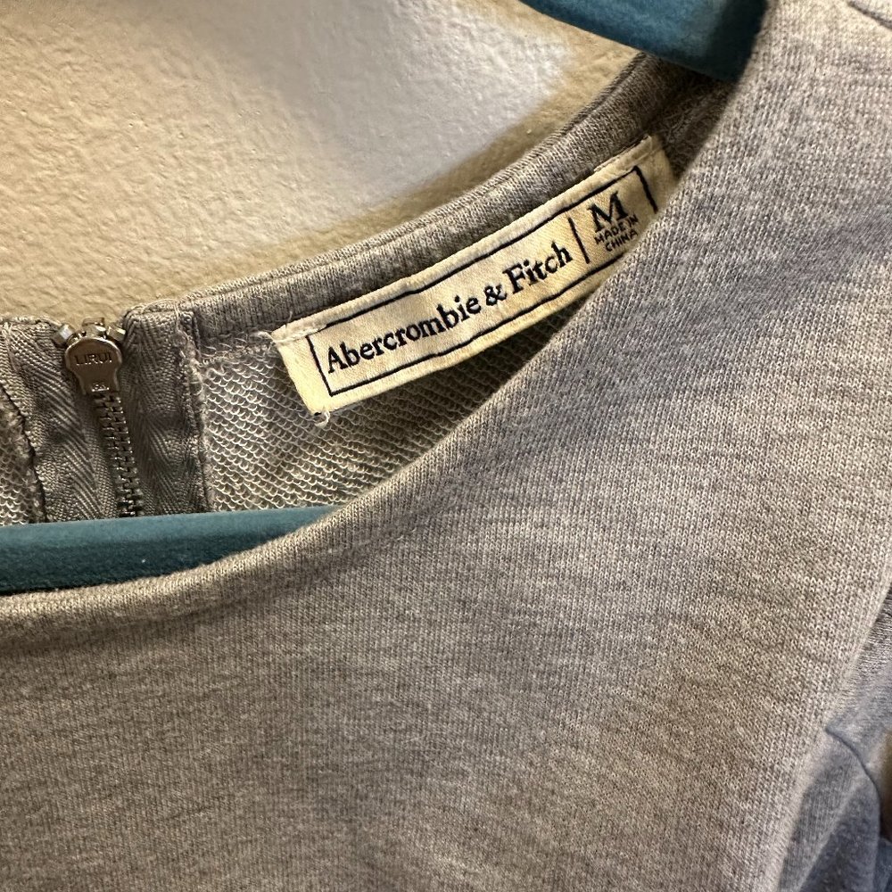 A+F grey cold shoulder sweatshirt dress